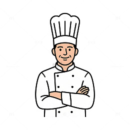 卡通厨师形象设计素材