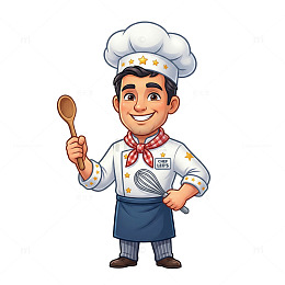 卡通厨师形象设计素材