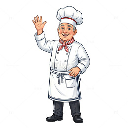 卡通厨师形象设计素材