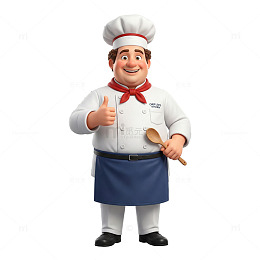 卡通厨师形象设计素材