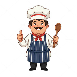 卡通厨师形象设计素材