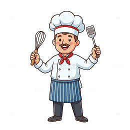 卡通厨师形象设计素材