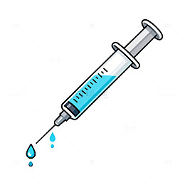 卡通医疗注射器矢量素材