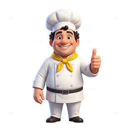 卡通厨师形象设计素材