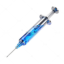 科技风医用注射器设计素材