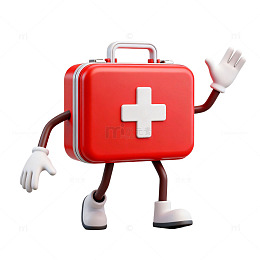 卡通急救箱创意形象设计