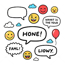 卡通表情包贴纸设计素材