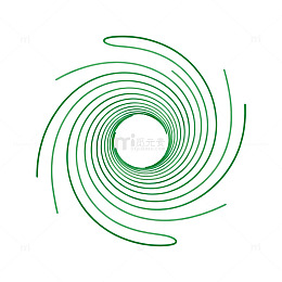 绿色螺旋抽象图案矢量素材