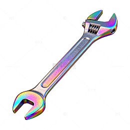 彩虹色活口扳手