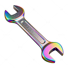 彩虹色金属扳手