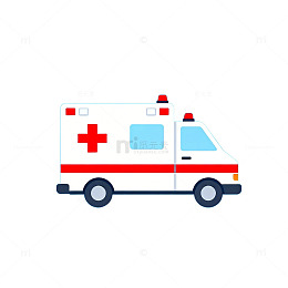 救护车图标设计矢量素材