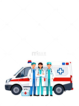 医疗急救插画