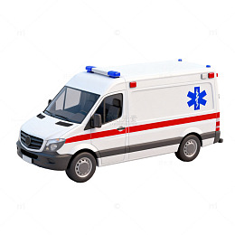 救护车医疗紧急运输工具模型