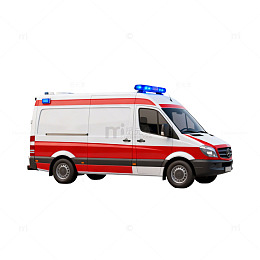 红白救护车医疗紧急车辆