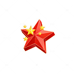 红色星形装饰图案