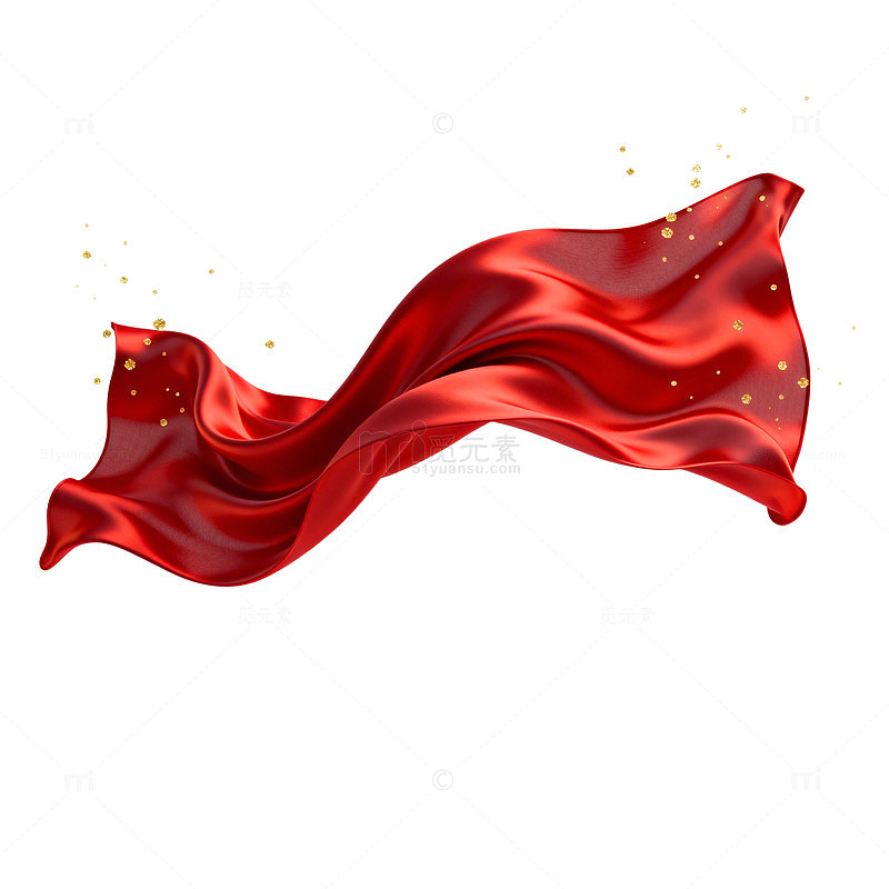 飘扬红旗特效设计元素