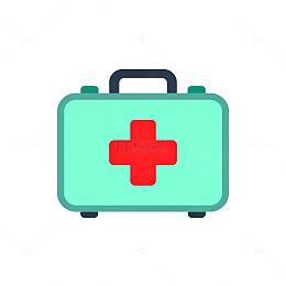 简洁医疗箱图标设计