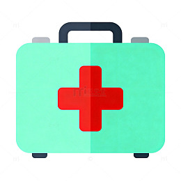 卡通医疗箱图案设计素材