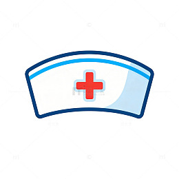 医护帽图标设计素材