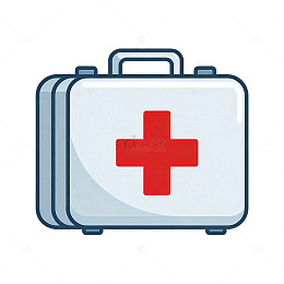 医疗箱图标矢量素材