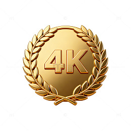 金色4K标志徽章设计素材