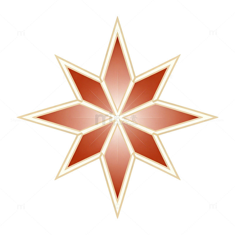 星形图案标志设计素材