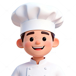 卡通厨师形象设计素材