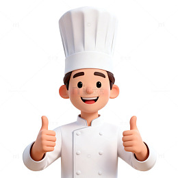 卡通厨师形象设计元素