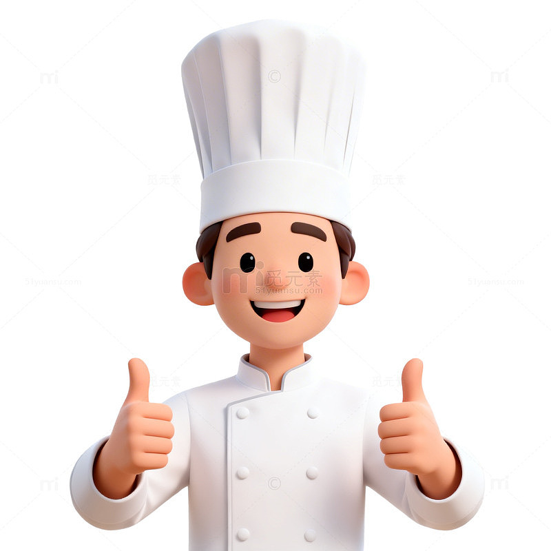 卡通厨师形象设计元素