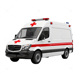 救护车医疗急救车辆设计素材