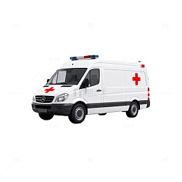 救护车医疗急救车辆模型