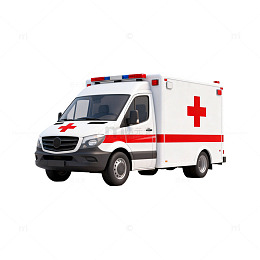 救护车医疗急救车辆模型