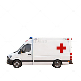救护车医疗急救车辆模型素材
