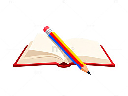 卡通学习用品设计元素