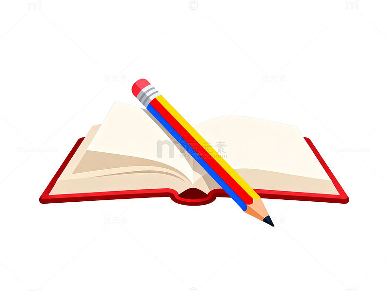 卡通学习用品设计元素