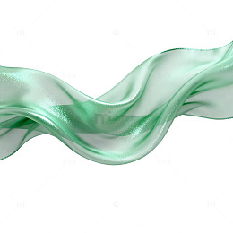 绿色丝绸流动艺术效果