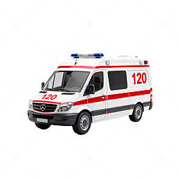 急救车医疗救护车3D模型
