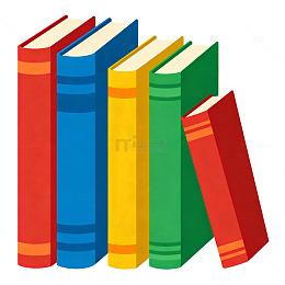 彩色书籍插画设计素材