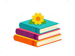 卡通书籍插画设计素材