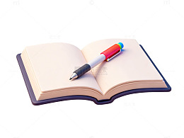 简约书本笔矢量图