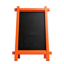 橙色小黑板简约设计素材