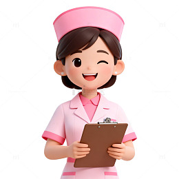 卡通护士工作形象设计素材