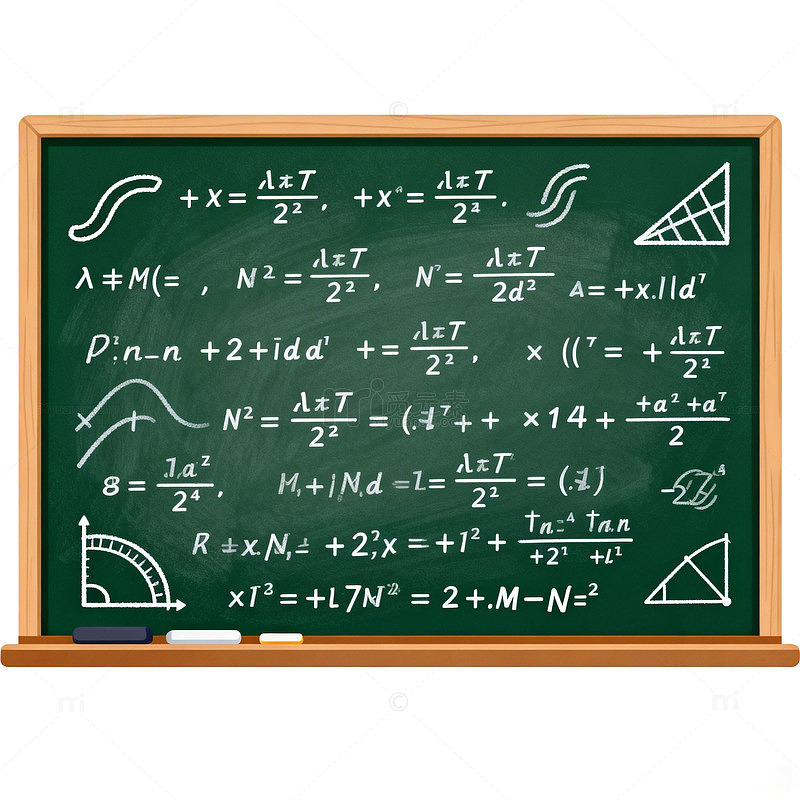 数学公式黑板背景设计素材