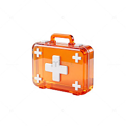 透明急救箱三维渲染图