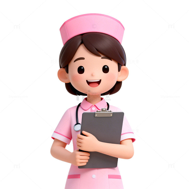 卡通护士工作形象设计素材