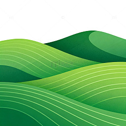 绿色抽象山水矢量图案