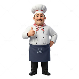 卡通厨师形象设计素材