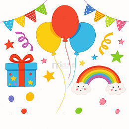 儿童节装饰元素