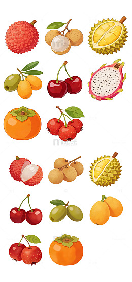 水果主题卡通立体