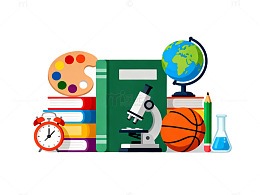 教育学习用品插画设计素材
